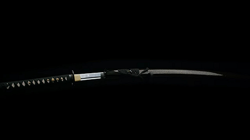 Katana « Hoshizora » (星空 ciel étoilé), forge Damas, véritable hamon